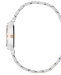 Bcbgmaxazria Women's Diamond Case Crystal Bezel Bracelet Watch, 27mm
