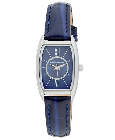 Bcbgmaxazria Women's Modena Blue Leather Strap Watch, 22mm