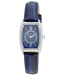 Bcbgmaxazria Women's Modena Blue Leather Strap Watch, 22mm
