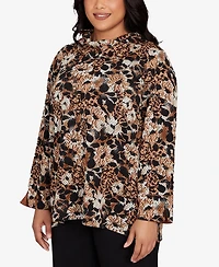 Ruby Rd. Plus Vintage Paisley Embellished Top