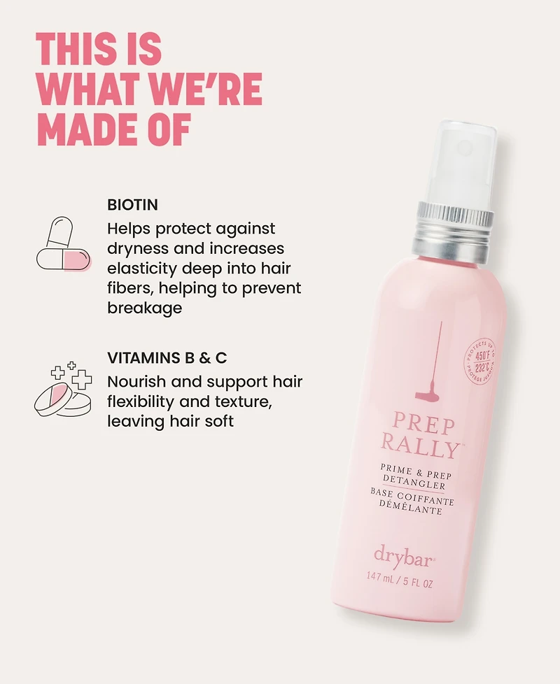 Drybar Prep Rally Prime & Prep Detangler