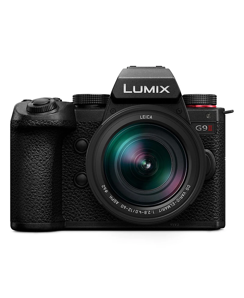 Panasonic Lumix G9II Mirrorless Camera with Lumix G Leica Dg Vario-Elmarit 12-60mm f/2.8-4 Lens and 25mm f/1.7 Lens, Bundle with 64GB Sdxc Memory Card