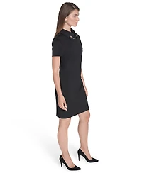 Halston Women's Collared Neck Dress