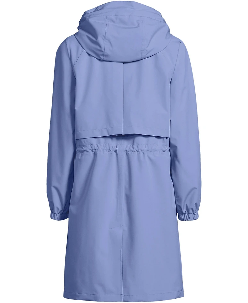 Lands' End Plus Squall Packable Long Raincoat