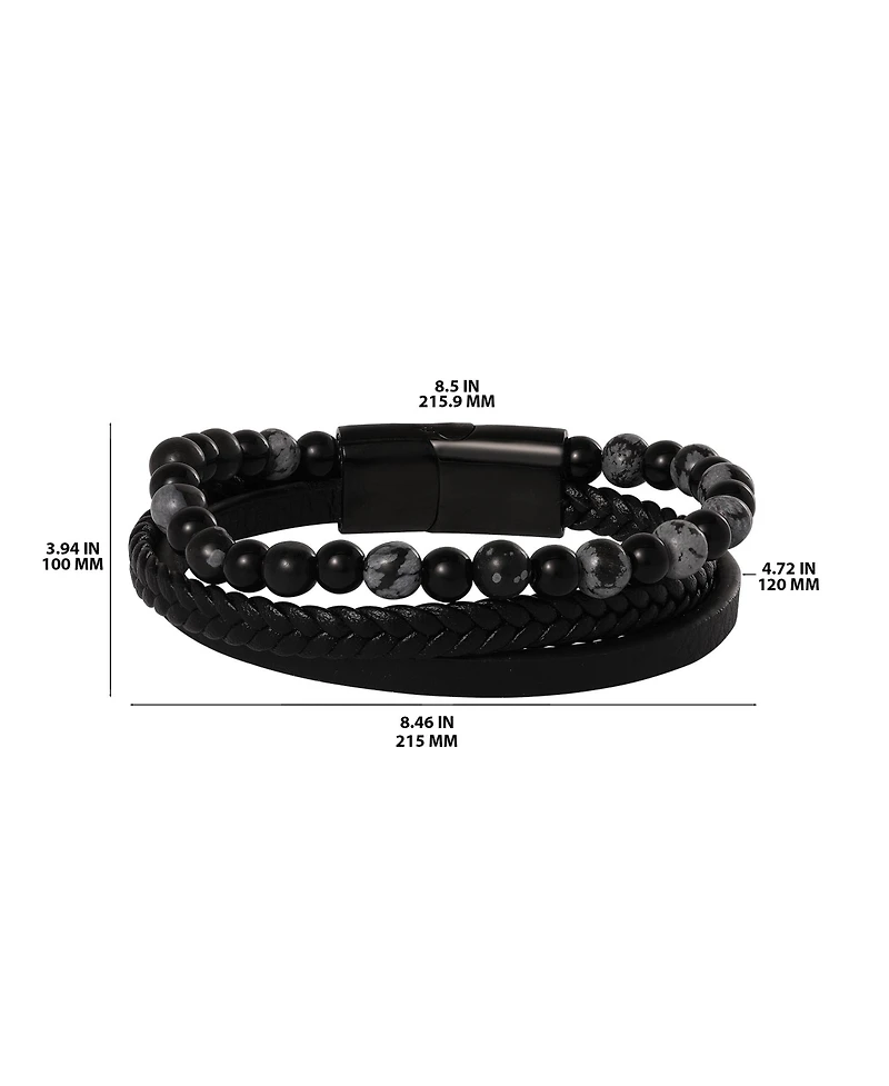 Lucky Brand Braided & Beaded Bracelet - 8.5''