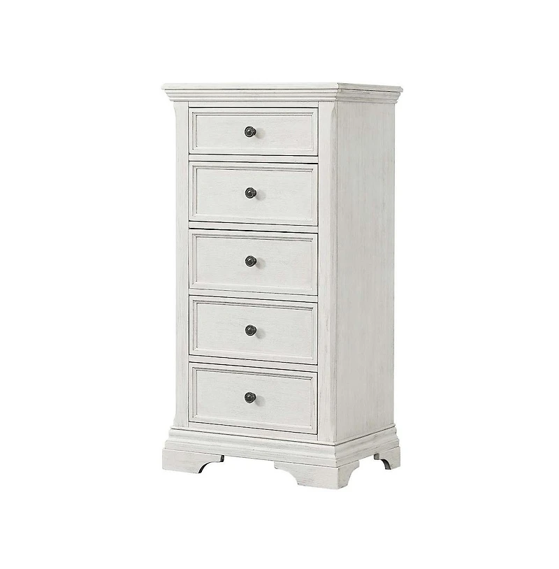 Westwood Design Olivia Traditional Wood Pier Chest in Brushed White