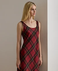 Lauren Ralph Petite Plaid Sleeveless Cocktail Dress
