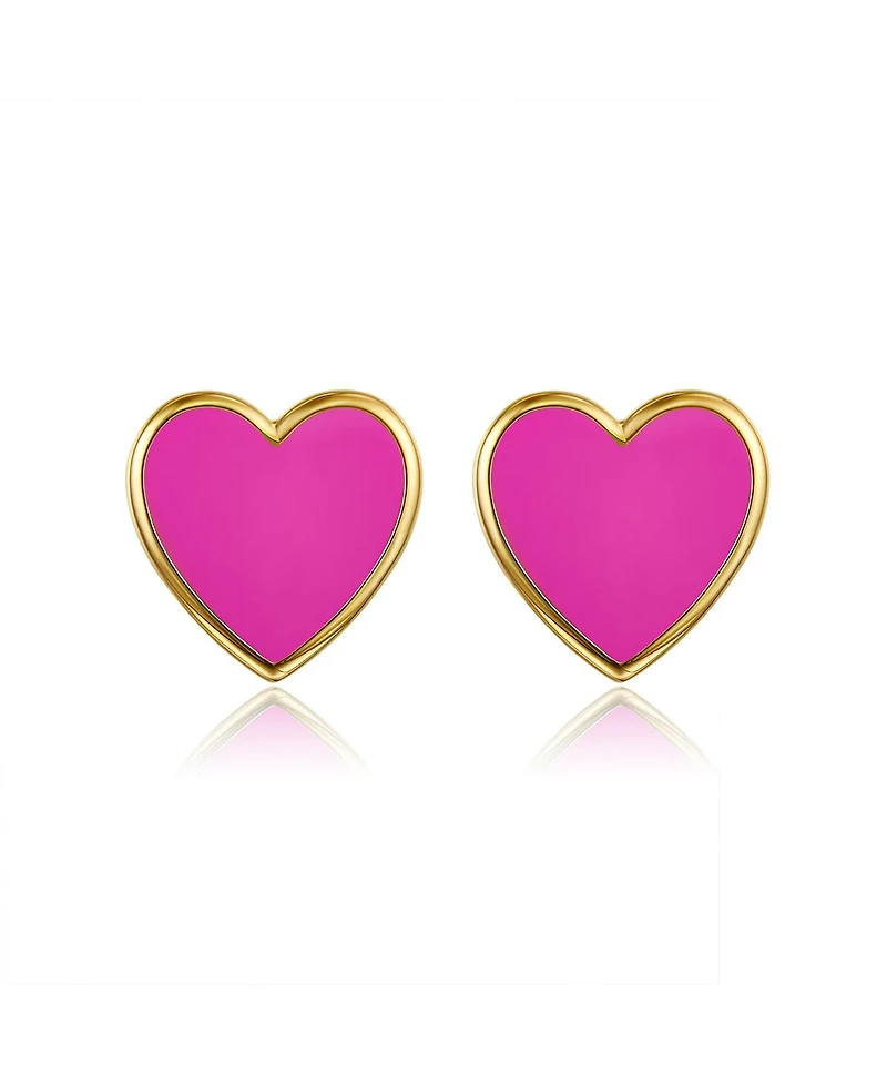 Anna Zuckerman Petit Love Studs in Rose