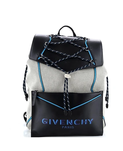 Pre-Owned Givenchy Large Bond Backpack Canvas with Leather