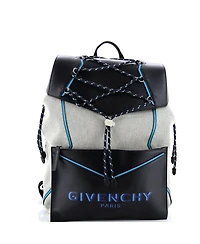 Pre-Owned Givenchy Large Bond Backpack Canvas with Leather