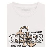 Guess Big Boys Short Sleeve Drop Shadow Logo T-Shirt