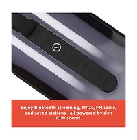 RadioShack Wireless Portable Speaker, 10W, Rgb 360 Lights, Bluetooth 5.1, Waterproof IPX5 with Fm Radio 4001777