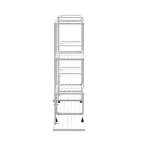 Flower Stand White Powder-coated iron Tall Flower Stand