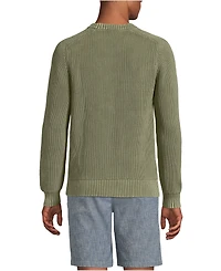 Lands' End Men's Long Sleeve Sunwashed Drifter Sweater