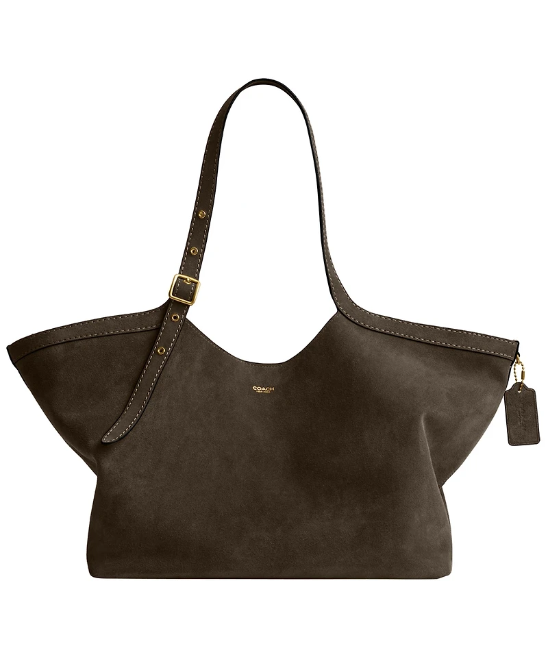 Coach Women's Suede Gramercy Medium Tote Bag