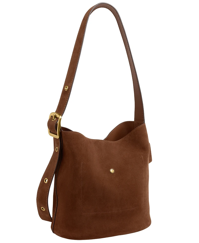 Coach Women's Bleecker Suede Medium Bucket Bag