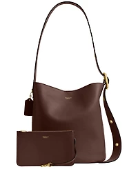 Coach Bleecker Medium Leather Bucket Bag