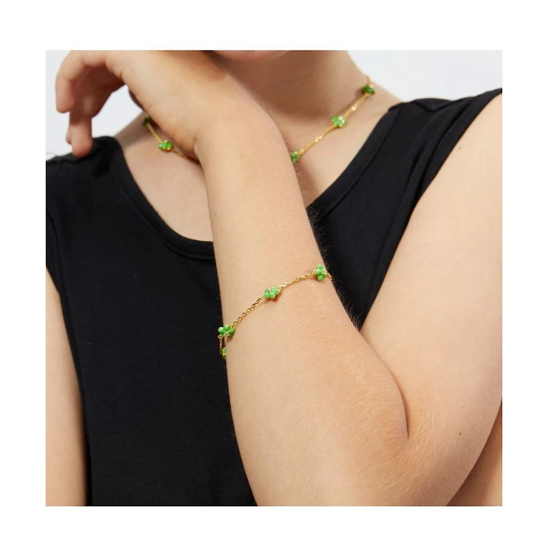 Anna Zuckerman Petit Daisy Green Bracelet