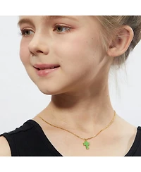 Anna Zuckerman Petit Faith Necklace in Green
