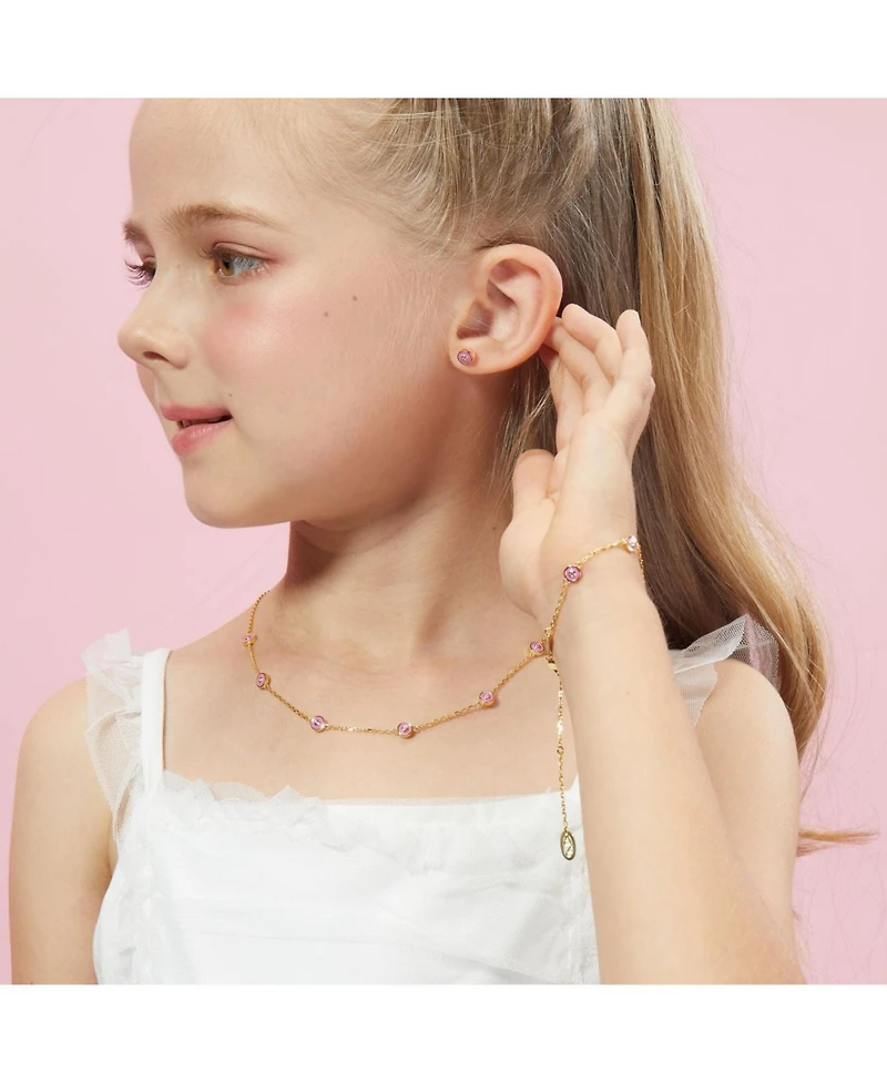 Anna Zuckerman Petit Bubble Earrings in Rose
