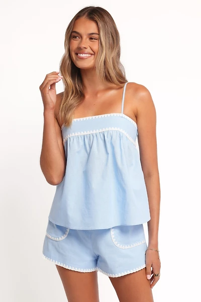 Petal and Pup Women's Lila Short Set - Blue