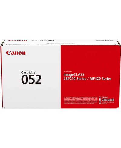 Canon 052 Black Toner Cartridge for imageCLASS Lbp 210 and MF420 Series Printer, 3100 Pages Yield