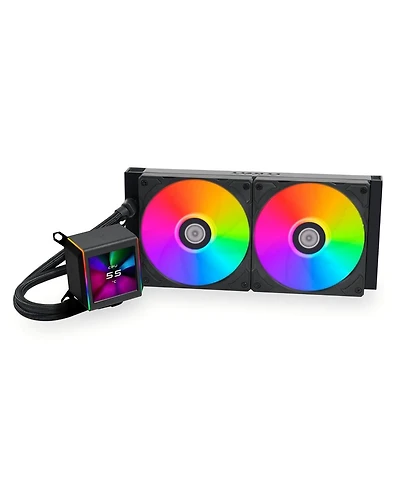 Lian-Li Lian-Li Fan GA2ALCD28B Galahad Ii LCD 280mm Fdb 300-1550RPM Black Retail