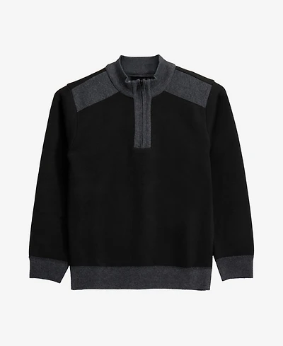 Xray Boy's Quarter Zipper Fleece Flannel Lining Sweater