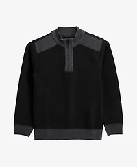 Xray Boy's Quarter Zipper Fleece Flannel Lining Sweater