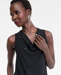 I.n.c. International Concepts Women's Embellished Halter Top, Macy's Exclusive