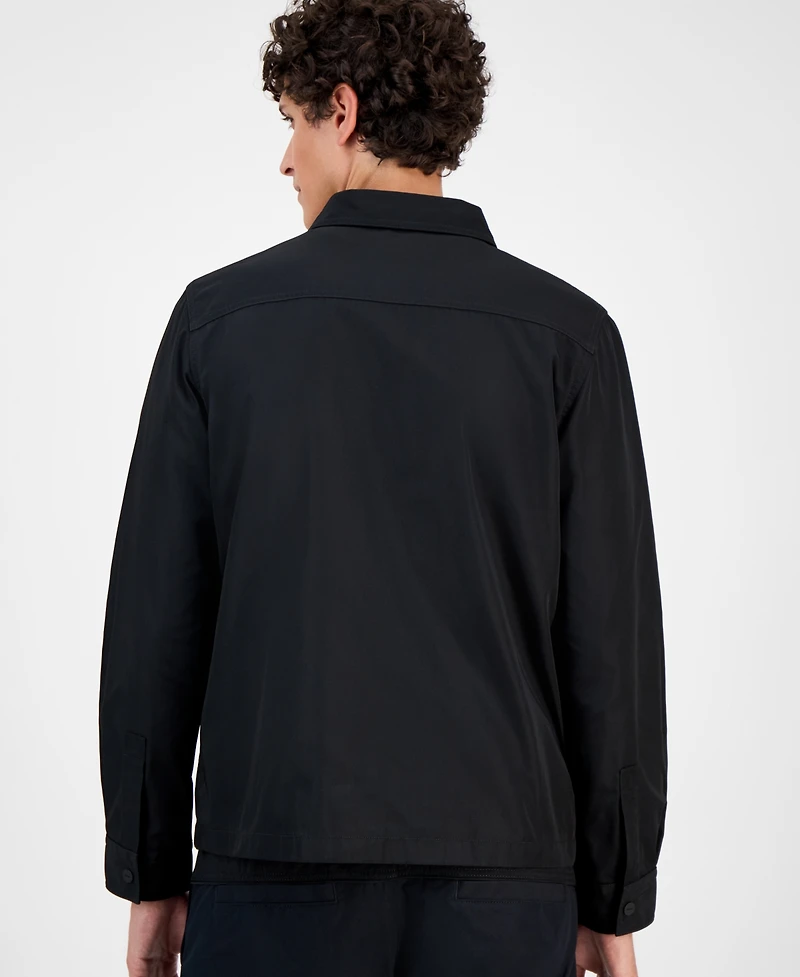 Hugo By Boss Men's Logo Oversized Shirt Jacket