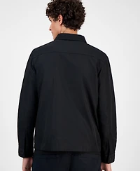 Hugo By Boss Men's Logo Oversized Shirt Jacket