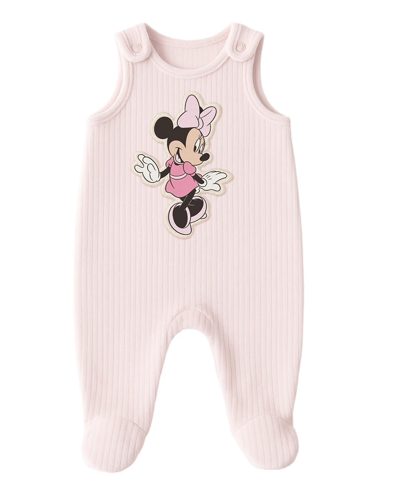 Disney Baby Girls 2-Piece Minnie Mouse Overall and Top Set