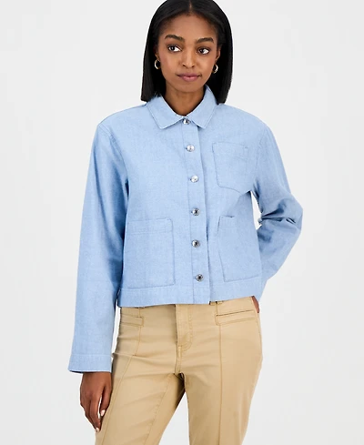 Nautica Jeans Women's Cotton Denim Barn Jacket
