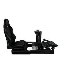 Gtr Simulator Gta Revolution Racing Cockpit | Adjustable Sim Rig with Majestic Leatherette Seat Direct Drive Compatible Modular Design Works wit