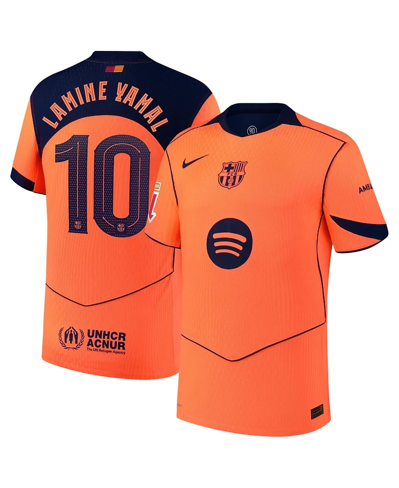 Nike Men's Lamine Yamal Orange Barcelona 2025/26 Third Authentic Player Jersey