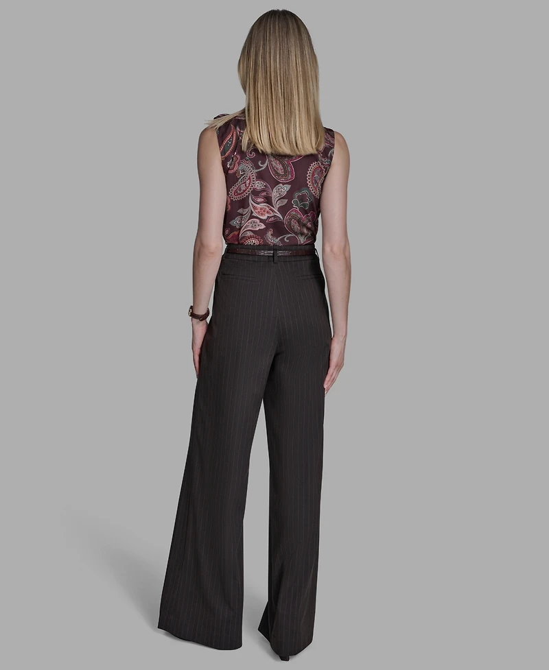 Bcbg Women's Pleated Wide Leg Pants