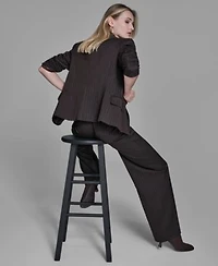 Bcbg Suits Jacket Blouse Wide Leg Pants
