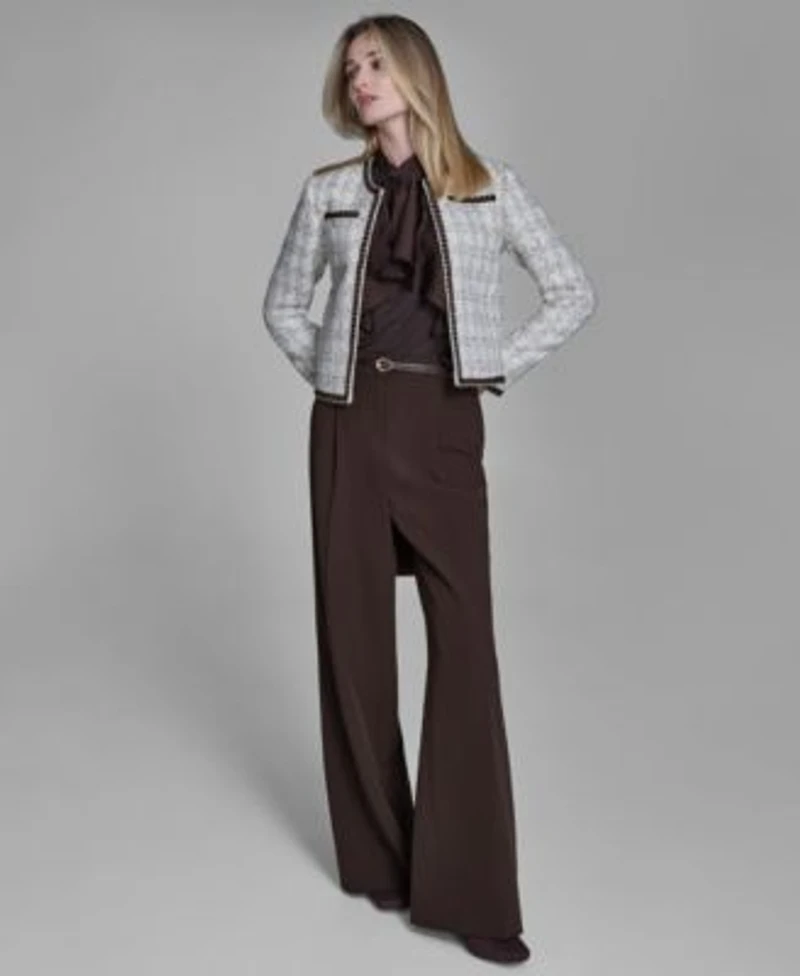 Bcbg Blazer Blouse Wide Leg Pants