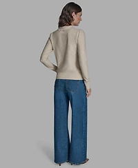Bcbg Women's Long Sleeve Collared Top