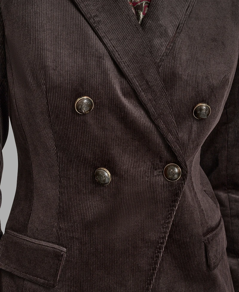 Bcbg Women's Corduroy Double Breasted Jacket