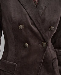 Bcbg Women's Corduroy Double Breasted Jacket