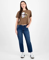 Snoopy Juniors' Halloween Graphic-Print Tee