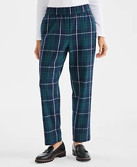 Style & Co Women's Plaid Pull-On Ankle Pants, Macy's Exclusive