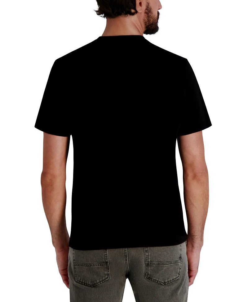 Karl Lagerfeld Paris Men's Pixelated Graphic Detail T-shirt