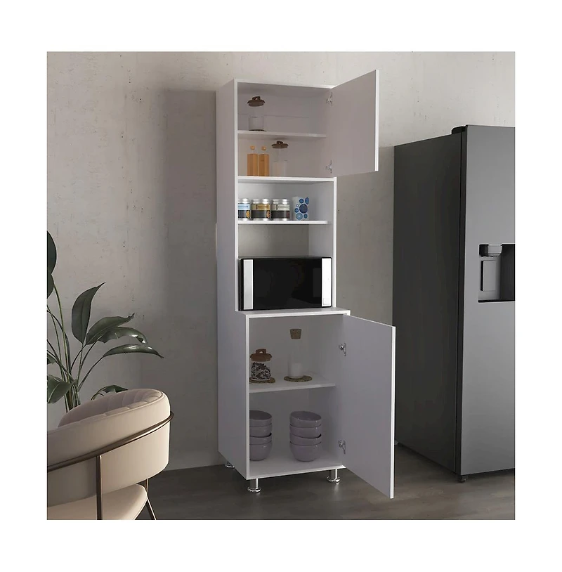 We Have Furniture Cloudcroft Pantry, Kitchen, White