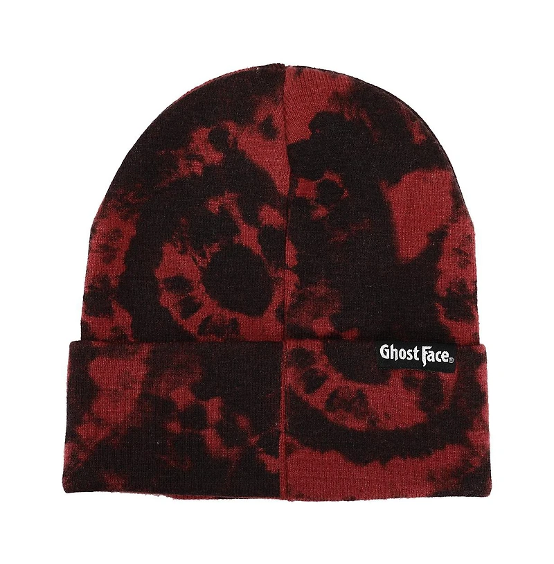 Ghostface Men's Scream Horror Movie Character Embroidered Patch Beanie Hat for Men