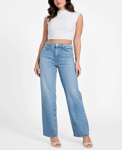 Guess Women's High Rise Straight-Leg Jeans
