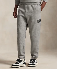 Polo Ralph Lauren Men's Pink Pony Fleece Knit Sweatpants