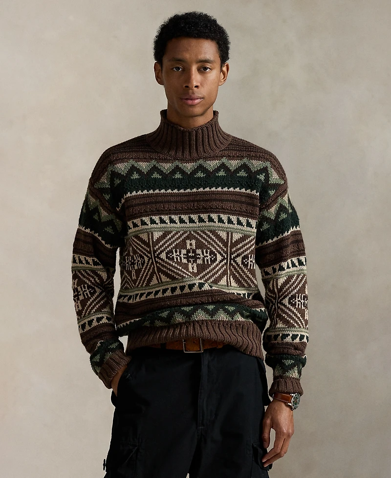 Polo Ralph Lauren Men's Geometric Pattern Long Sleeve Sweater